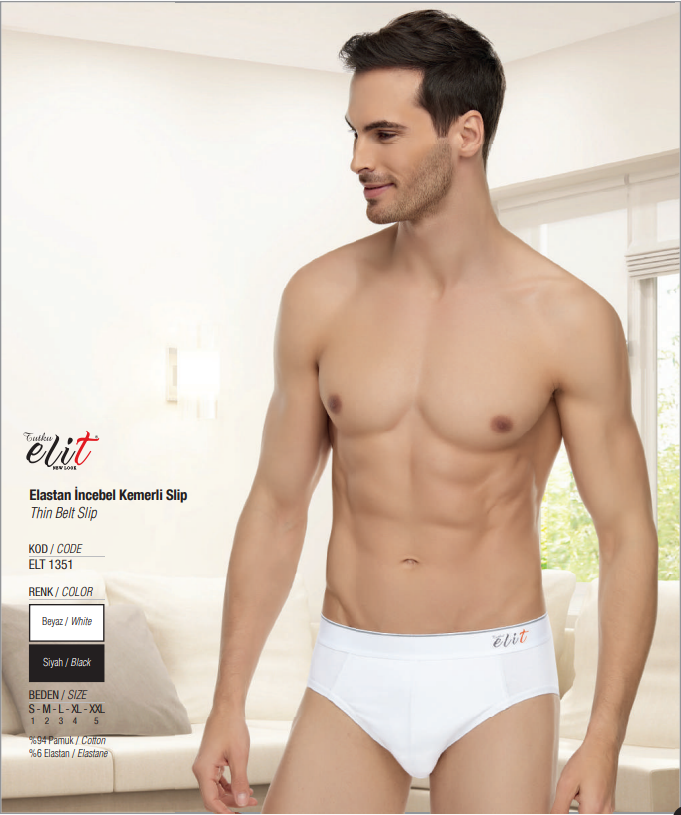 Elit Elastan İnce Bel Kemerli Slip