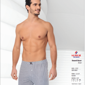 Seher Erkek Desenli Boxer
